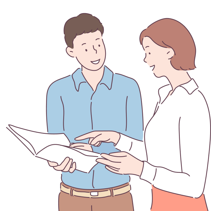 staff talking